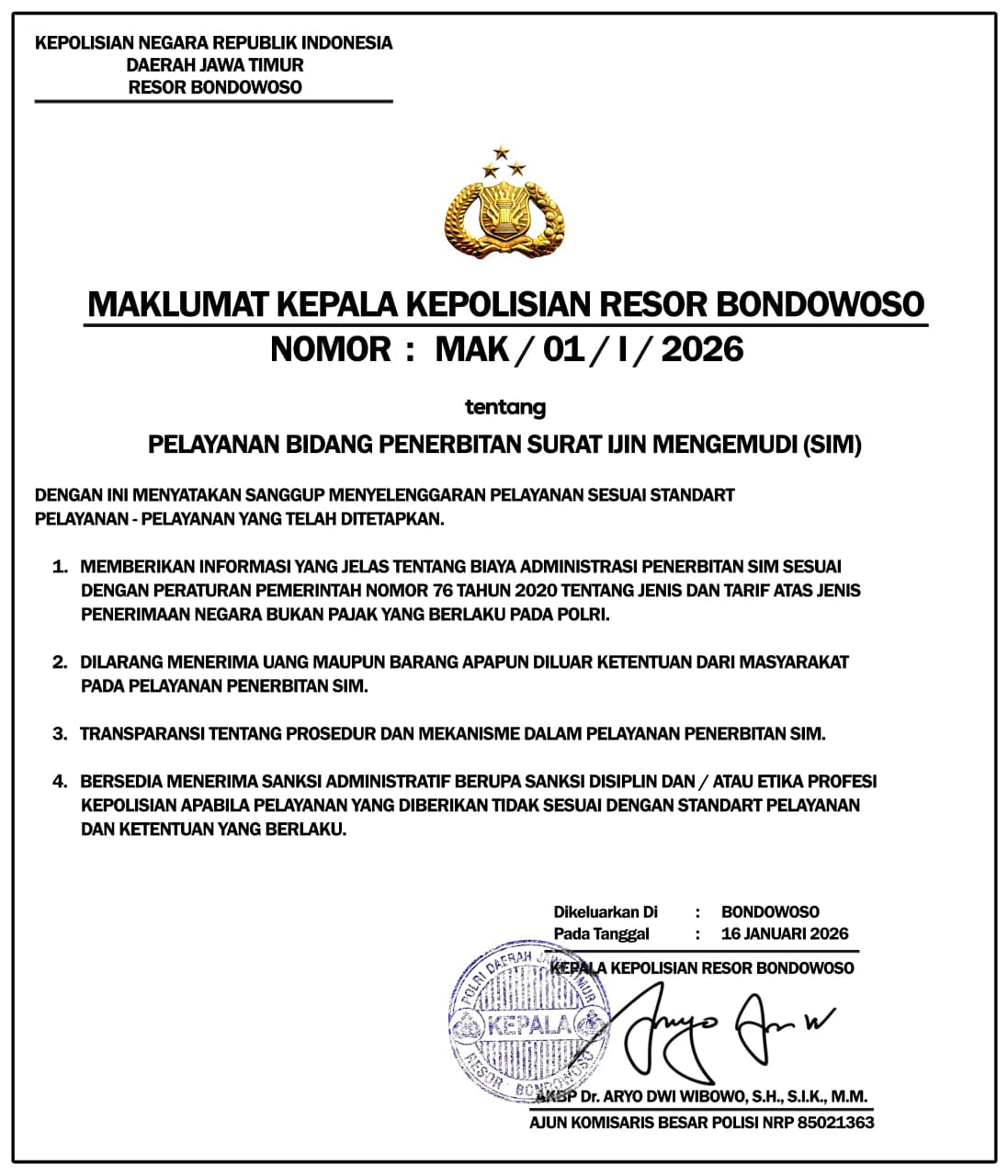 MAKLUMAT PELAYANAN SIM